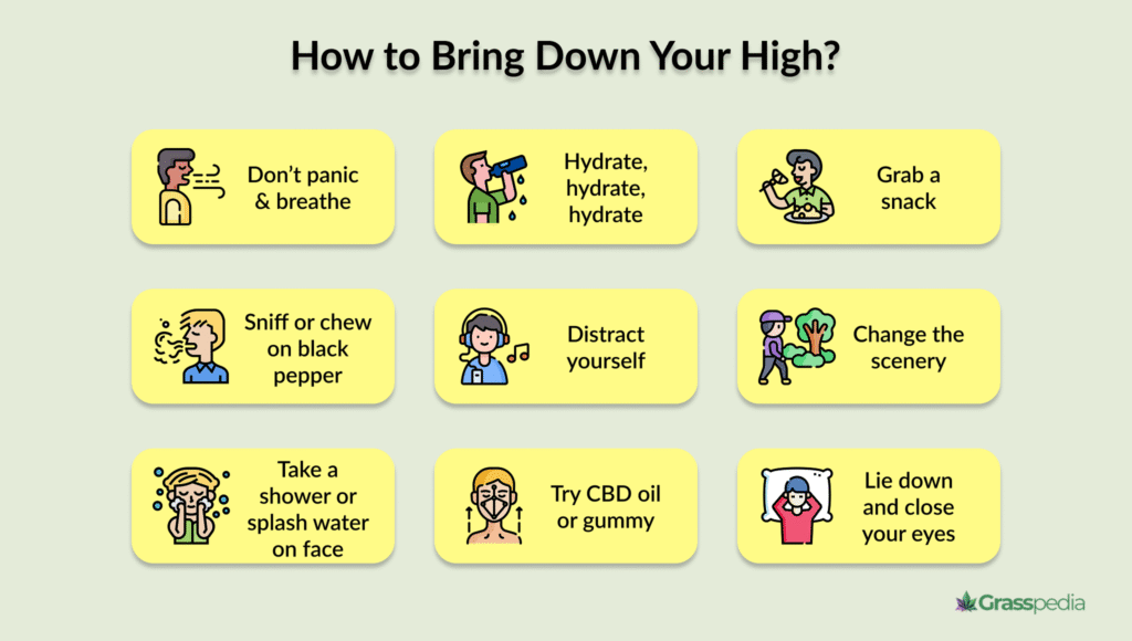How to bring down your high?